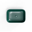 SWISS AQUA TECHNOLOGIES - Vasque à poser 45,5 x 32,5 x 13,5 cm sans trop-plein vert foncé mat Infinitio SAT (SATINF4532DGEM) - vignette