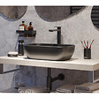 SWISS AQUA TECHNOLOGIES - Vasque à poser 45,5 x 32,5 x 13,5 cm sans trop-plein noir mat Infinitio SAT (SATINF4532BKM) - vignette