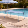 CONCEPT USINE - Table de jardin 10-12 places 234cm bleue BERGAME - vignette