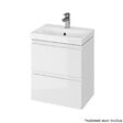 CERSANIT - Meuble salle de bain-50x35cm-Gain de place-Blanc Brillant-Moduo Slim - vignette