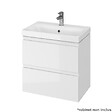 CERSANIT - Meuble salle de bain-60x37.5cm-Gain de place-Blanc Brillant-Moduo Slim - vignette