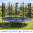KANGUI - KANGUI Trampoline rond Bleu Ø360cm avec filet de protection - vignette