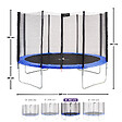 KANGUI - KANGUI Trampoline rond Bleu Ø360cm avec filet de protection - vignette