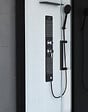 AURLANE - Cabine de douche 110x80x215cm - Verre Trempé - Mitigeur Chrome - DUALITY 3 RECTANGLE - vignette