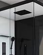 AURLANE - Cabine de douche 110x80x215cm - Verre Trempé - Mitigeur Chrome - DUALITY 3 RECTANGLE - vignette