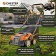 CHESTER - Scarificateur émousseur électrique 2 en 1 pour pelouse - 1800w - 40cm - vignette