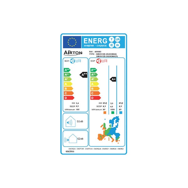 AIRTON - Pack Climatiseur reversible bi-split AIRTON - A Poser Soi-meme - 2500W - 2500W - Readyclim 2x4M - WIFI - large