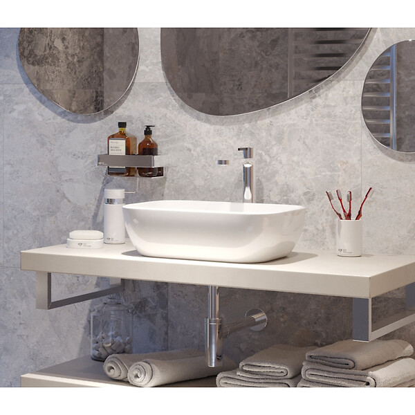 SWISS AQUA TECHNOLOGIES - Bonde à écoulement libre Infinitio 5/4" sans trop-plein pour lavabos et vasques, blanc mat (PZATKAWHM) - large