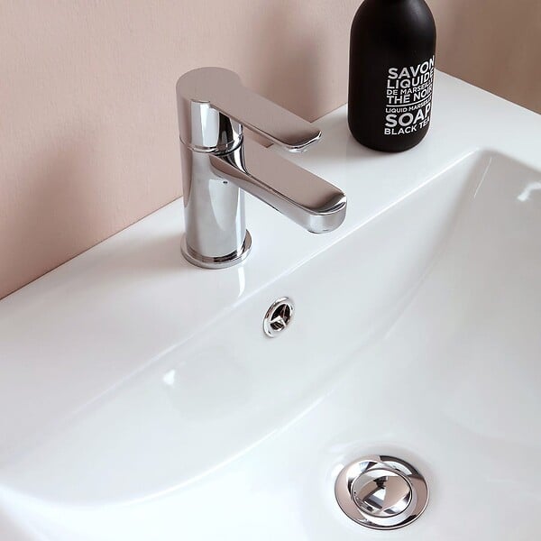 KIAMAMI VALENTINA - Les Meubles De Salle De Bain 60 Cm À Tiroirs Modèle Berlin Elm Leone Basin D'éclairage À Led - large