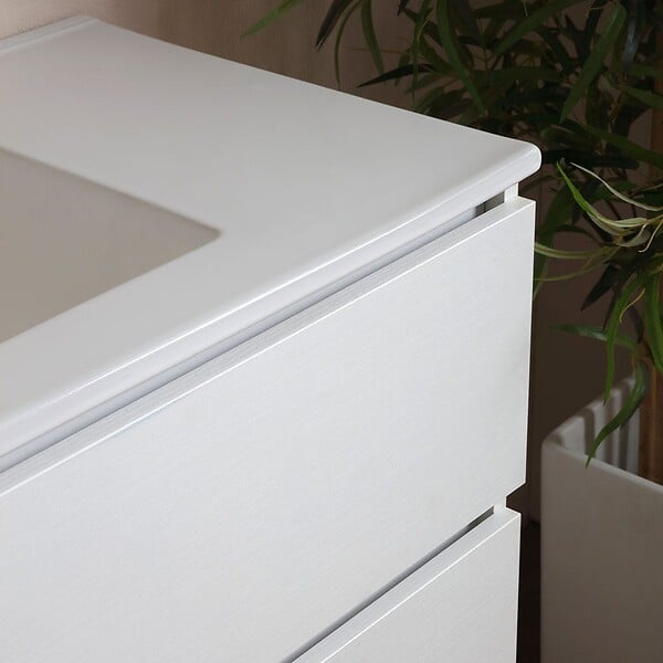 KIAMAMI VALENTINA - Armoire De Toilette Avec Lavabo Intégré 120 Cm Avec Miroir | Berlin - large