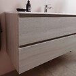 KIAMAMI VALENTINA - Armoire De Toilette Murale Avec Lavabo Intégré Et Miroir Série Berlin 120 Cm - vignette