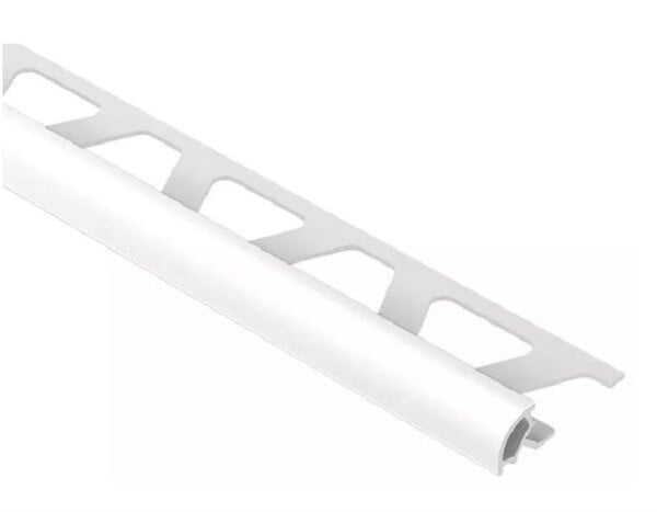 SCHLUTER - Profilé de finition quart de rond RONDEC-PRO 110 - Coloris: blanc brillant - hauteur: 11mm - longueur: 2,5ML - SCHLUTER - large