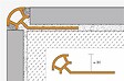 SCHLUTER - Profilé de finition quart de rond RONDEC-PRO 100 - Coloris: blanc brillant - hauteur 10mm - longueur: 2,5ML - SCHLUTER - vignette