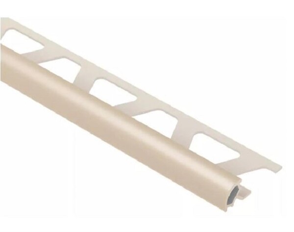 SCHLUTER - Profilé de finition quart de rond RONDEC-PRO 100 - Coloris: blanc brillant - hauteur 10mm - longueur: 2,5ML - SCHLUTER - large