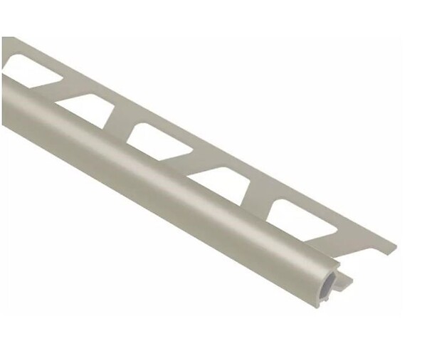 SCHLUTER - Profilé de finition quart de rond RONDEC-PRO 100 - Coloris: blanc brillant - hauteur 10mm - longueur: 2,5ML - SCHLUTER - large