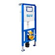 ROCA - Pack WC bâti-support + WC suspendu sans bride Swiss Aqua Technologies avec abattant SoftClose + plaque (ROSTINWR04-FR) - vignette