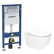 GEBERIT - Duofix pack WC bâti-support + WC suspendu Swiss Aqua Technologies + plaque (GEBSTFUWT01-FR) - vignette