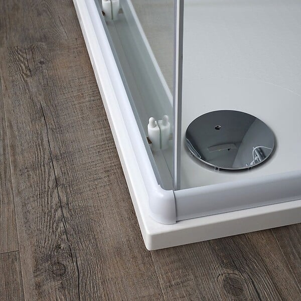 KIAMAMI VALENTINA - Cabine De Douche Avec Chassis Blanc 70X90 Cm | Venere - large
