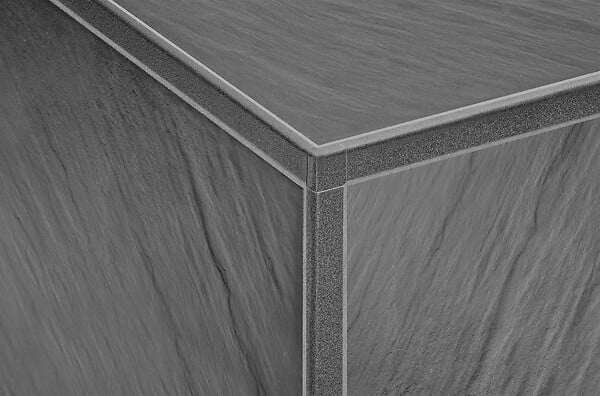 SCHLUTER - Profilé décoratif à finition structurée JOLLY-TS 125 - Coloris: ivoire - hauteur: 12,5mm - longueur: 2,5ML - SCHLUTER - large