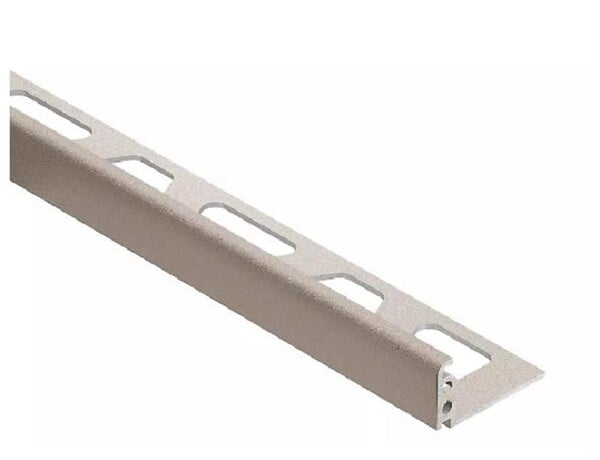 SCHLUTER - Profilé décoratif à finition structurée JOLLY-TS 125 - Coloris: ivoire - hauteur: 12,5mm - longueur: 2,5ML - SCHLUTER - large