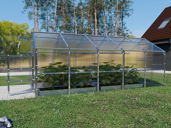 KLASIKA GREENHOUSES - Serre de jardin KLASIKA BERNARD 2,35 x 5 m (11,75 m²), 6 mm avec revêtement en polycarbonate - large