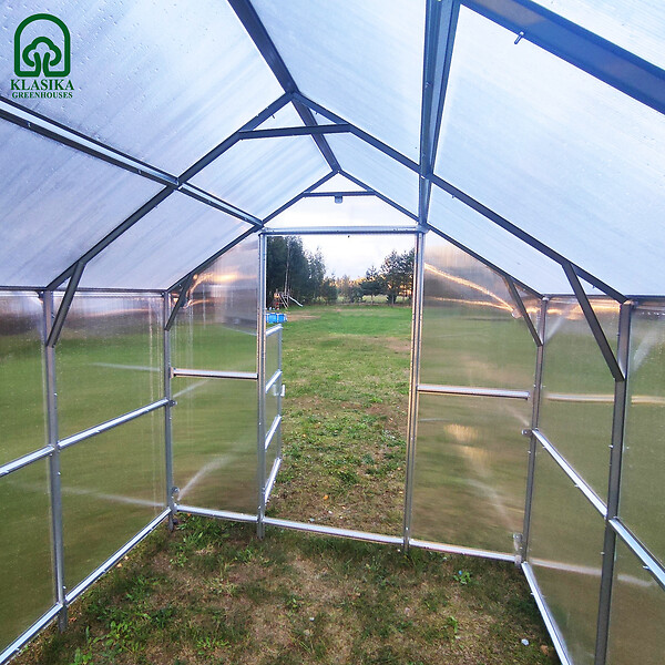 KLASIKA GREENHOUSES - Serre de jardin KLASIKA BERNARD 2,35 x 5 m (11,75 m²), 6 mm avec revêtement en polycarbonate - large