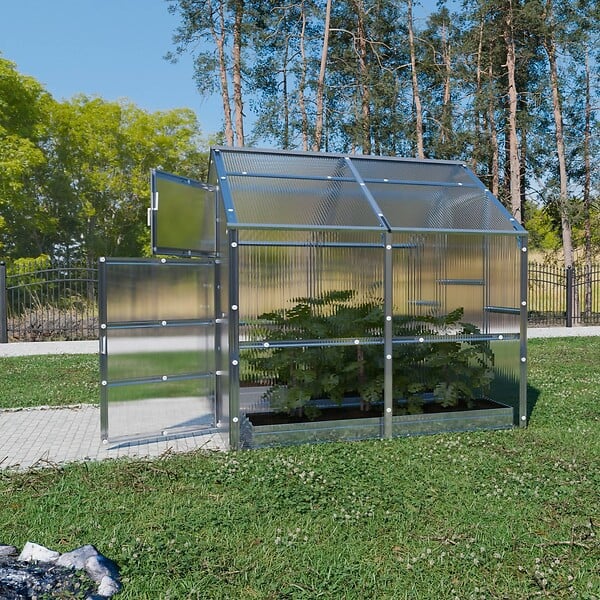 KLASIKA GREENHOUSES - Serre de jardin KLASIKA BERNARD 2,35 x 2 m (4,7 m²), 6 mm avec revêtement en polycarbonate - large