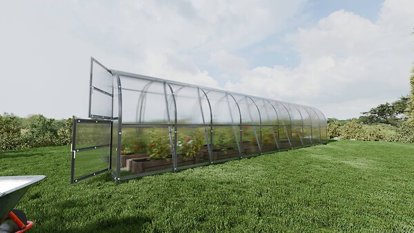 KLASIKA GREENHOUSES - Serre de jardin KLASIKA BALTIC LT 3 x 12 m (36 m²), 6 mm avec revêtement en polycarbonate - large