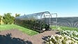 KLASIKA GREENHOUSES - Serre de jardin KLASIKA SLIM 2 x 10 m (20 m²) , 4 mm avec revêtement en polycarbonate - vignette
