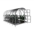KLASIKA GREENHOUSES - Serre de jardin KLASIKA ARCH 3 x 4 m (12 m²), 4 mm avec revêtement en polycarbonate - vignette
