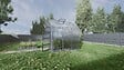 KLASIKA GREENHOUSES - Serre de jardin KLASIKA Standard 5m2, 2,5m x 2m, 6 mm avec revêtement en polycarbonate (Avec 1 toit ouvrant automatique) - vignette