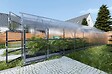KLASIKA GREENHOUSES - Serre de jardin KLASIKA*DROP 25m2, 2,5m x 10m, 6 mm avec revêtement en polycarbonate - vignette