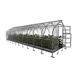 KLASIKA GREENHOUSES - Serre de jardin KLASIKA*DROP 25m2, 2,5m x 10m, 6 mm avec revêtement en polycarbonate - vignette