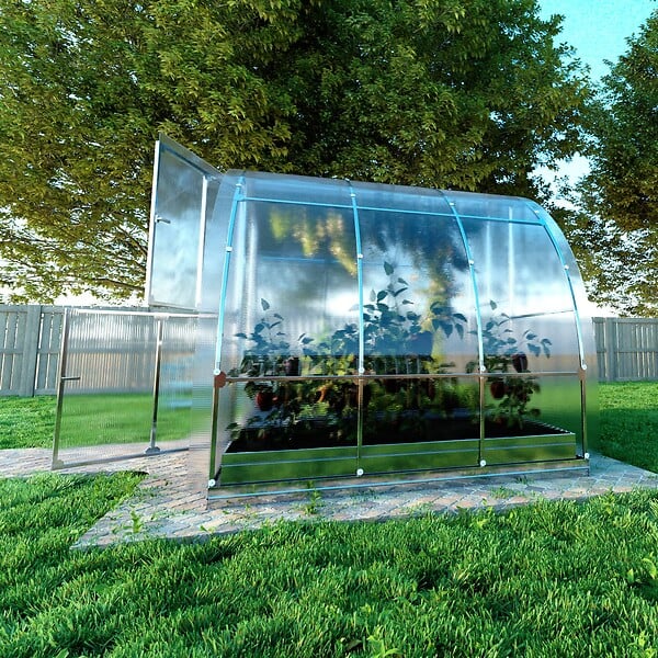 KLASIKA GREENHOUSES - Serre de jardin KLASIKA TUBE 3 x 2 m (6 m²), 4 mm avec revêtement en polycarbonate - large