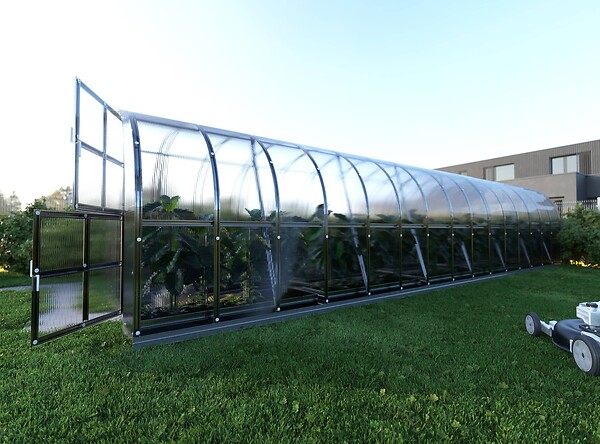 KLASIKA GREENHOUSES - Serre de jardin KLASIKA ARCH 3 x 12 m (36 m²), 6 mm avec revêtement en polycarbonate - large