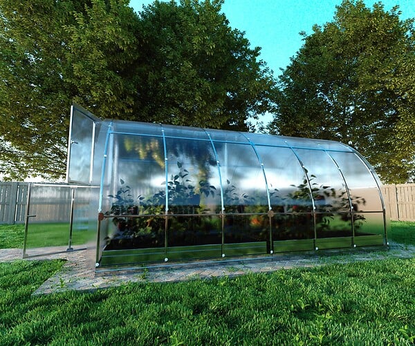 KLASIKA GREENHOUSES - Serre de jardin KLASIKA TUBE 3 x 4 m (12 m²), 4 mm avec revêtement en polycarbonate - large