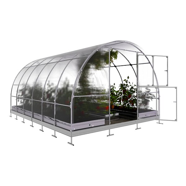 KLASIKA GREENHOUSES - Serre de jardin KLASIKA TUBE 3 x 4 m (12 m²), 4 mm avec revêtement en polycarbonate - large