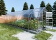 KLASIKA GREENHOUSES - Serre de jardin KLASIKA*DROP 20m2, 2,5m x 8m, 4 mm avec revêtement en polycarbonate - vignette