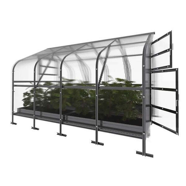 KLASIKA GREENHOUSES - Serre de jardin KLASIKA*DROP 10m2, 2,5m x 4m, 4 mm avec revêtement en polycarbonate - large
