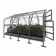KLASIKA GREENHOUSES - Serre de jardin KLASIKA*DROP 10m2, 2,5m x 4m, 4 mm avec revêtement en polycarbonate - vignette
