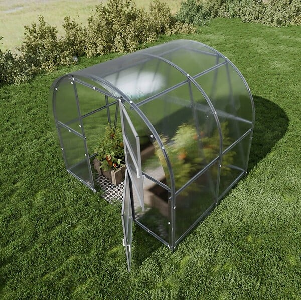 KLASIKA GREENHOUSES - Serre de jardin KLASIKA BALTIC LT 3 x 2 m (6 m²), 4 mm avec revêtement en polycarbonate - large