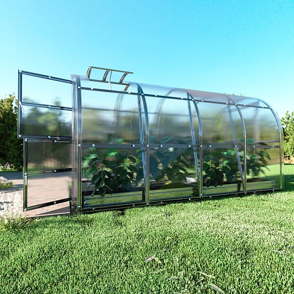 KLASIKA GREENHOUSES - Serre de jardin KLASIKA SLIM 2 x 4 m (8 m²) , 6 mm avec revêtement en polycarbonate - large