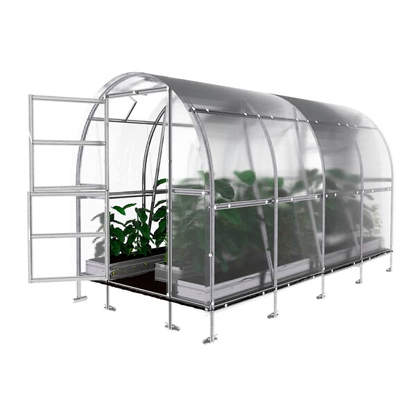 KLASIKA GREENHOUSES - Serre de jardin KLASIKA SLIM 2 x 4 m (8 m²) , 6 mm avec revêtement en polycarbonate - large