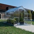 KLASIKA GREENHOUSES - Serre de jardin KLASIKA BERNARD 2,35 x 3 m (7,05 m²), 4 mm avec revêtement en polycarbonate - vignette