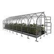 KLASIKA GREENHOUSES - Serre de jardin KLASIKA*DROP 20m2, 2,5m x 8m, 6 mm avec revêtement en polycarbonate - vignette