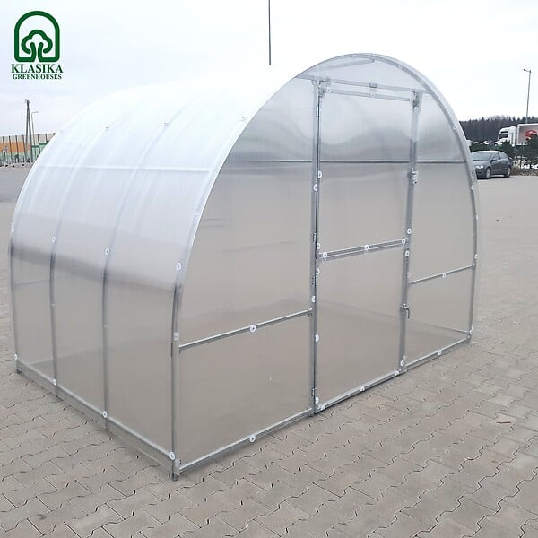 KLASIKA GREENHOUSES - Serre de jardin KLASIKA EASY 3 x 2 m (6 m²), 4 mm avec revêtement en polycarbonate - large