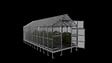 KLASIKA GREENHOUSES - Serre de jardin -  KLASIKA HOUSE 2,35 x 6,12 m (14,38 m²), 6 mm avec revêtement en polycarbonate KLASIKA GREENHOUSES - vignette