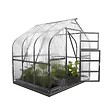 KLASIKA GREENHOUSES - Serre de jardin KLASIKA Standard 5m2, 2,5m x 2m, 4 mm avec revêtement en polycarbonate (Avec 1 toit ouvrant automatique) - vignette
