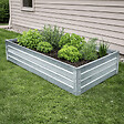 KLASIKA GARDEN - Jardinière surélevée KLASIKA GARDEN, acier galvanisé, 75 x 95 x 20 cm - vignette