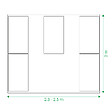 KLASIKA GREENHOUSES - Kit de jardinière surélevées pour une serre 2,5x2 m, acier galvanisé, Klasika Greenhouses - vignette